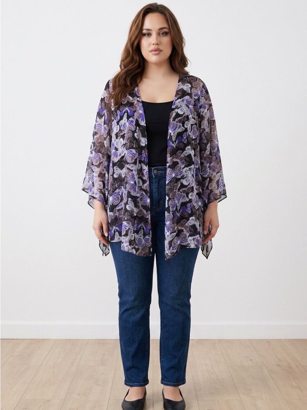 Vintage‎ 90’s Style & Co. Butterfly Kimono